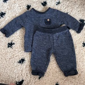 Newborn sweatshirt matching set